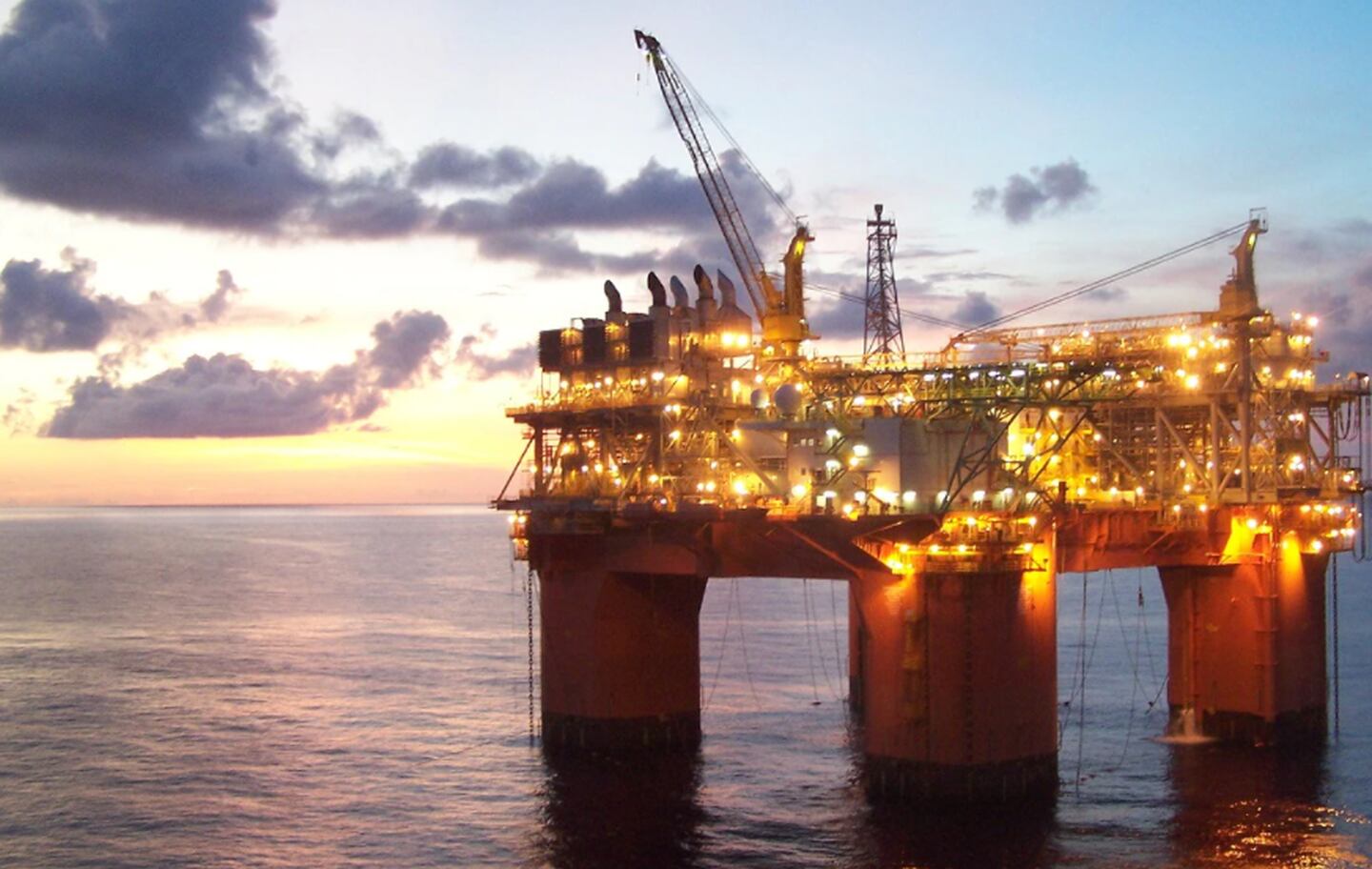 Una plataforma de producción de la empresa australiana BHP en el Golfo de México (Foto: BHP).