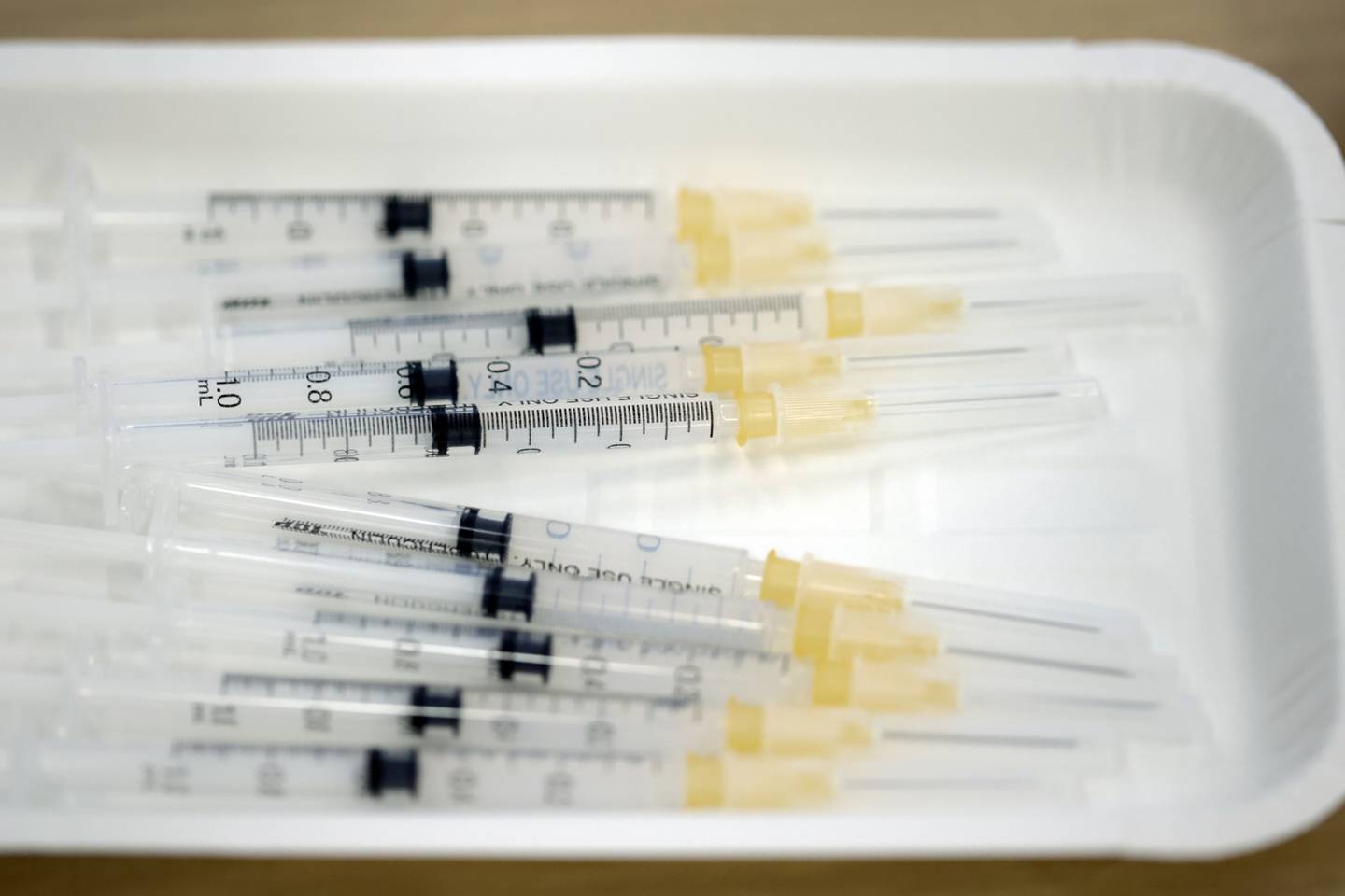 Jeringas con dosis de una vacuna contra el Covid-19.
