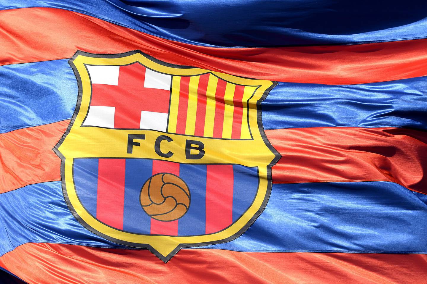 El escudo del Barcelona FC.