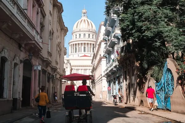 Paisaje de La Habana, en Cuba.