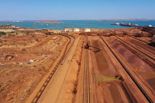 Operação de minério da Rio Tinto na Austrália