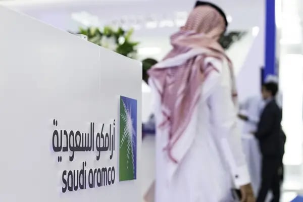 El logo de Saudi Aramco