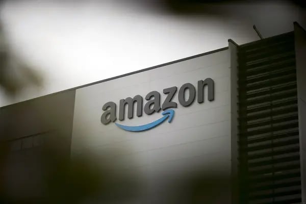 Señalización de Amazon.com Inc. en el centro de cumplimiento de la compañía en Sydney, Australia, el martes 5 de julio de 2022.