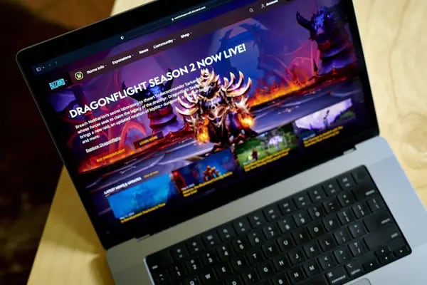 Site do jogo World of Warcraft da Activision Blizzard