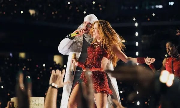Bad Bunny y Shakira son dos de los artistas con canciones en el Top 50 Global de Spotify