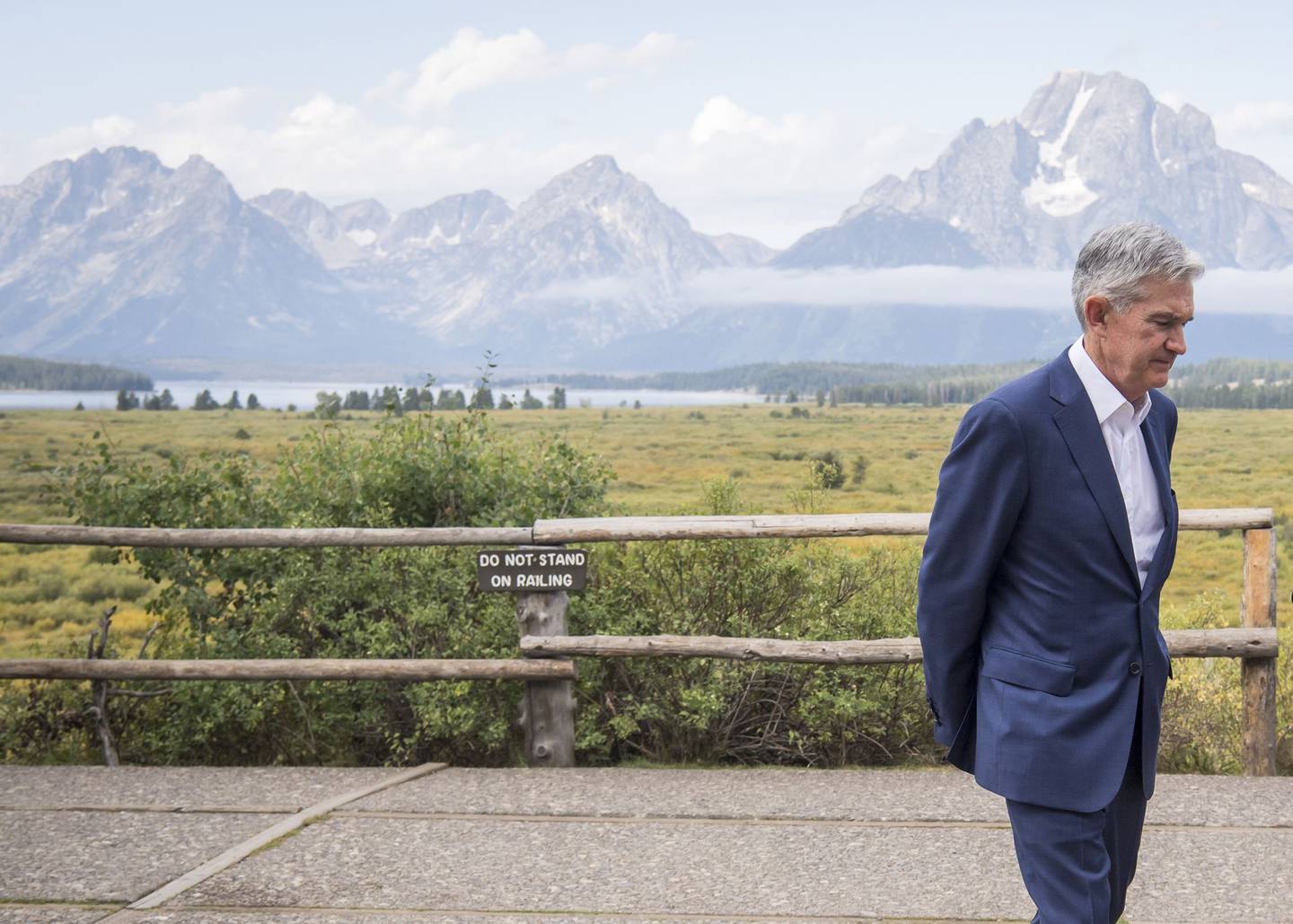 Federal Reserve Chairman Jerome Powell in Jackson Hole, Wyoming