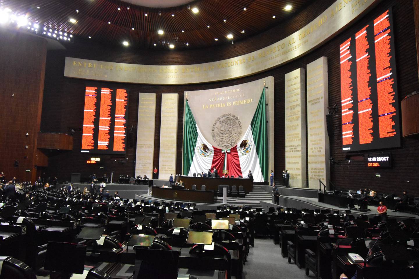 Pleno de la Cámara de Diputados durante una votación en la Ciudad de México (Foto: Especial).