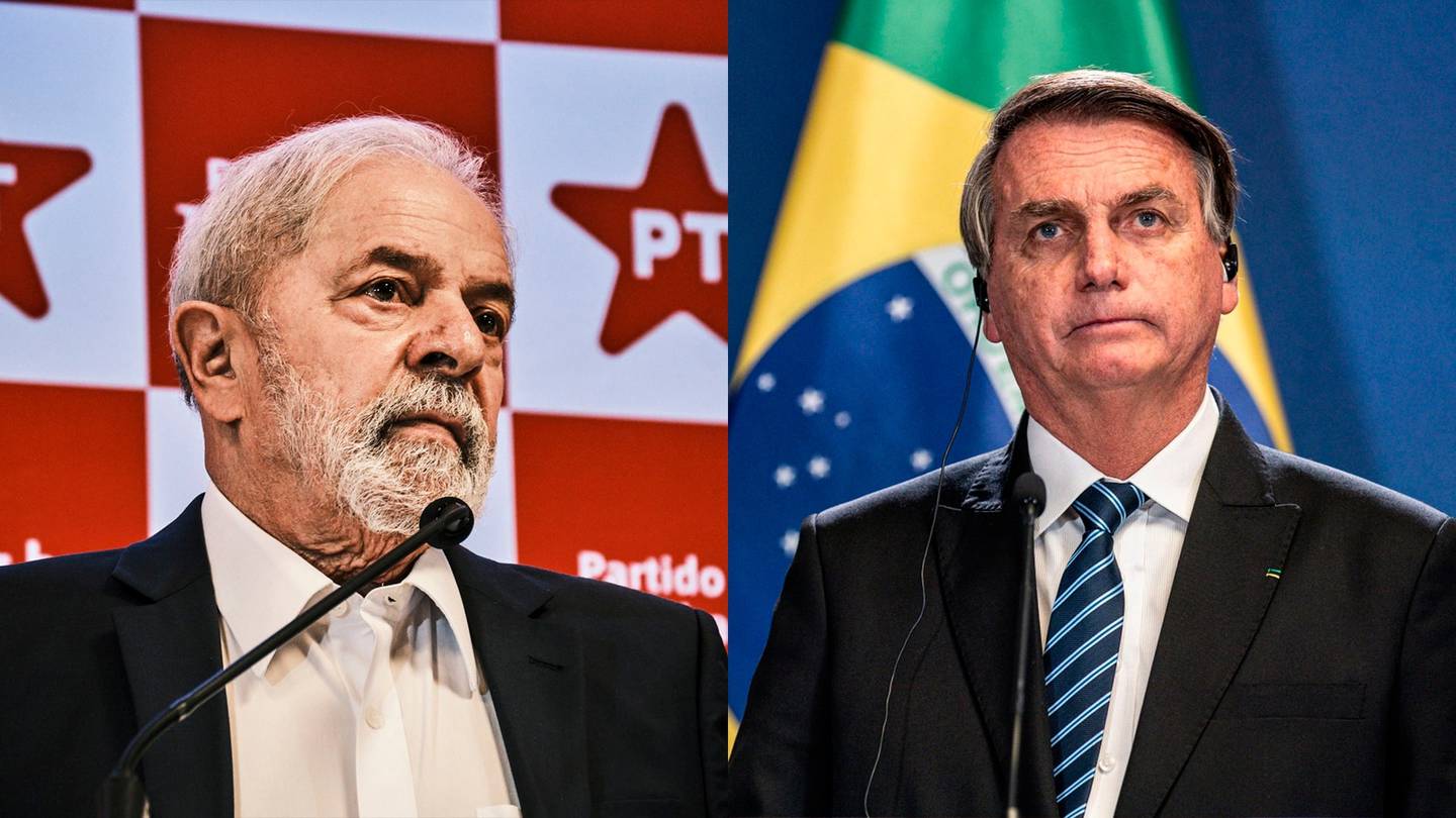 Lula and Bolsonaro.