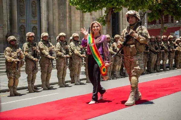 Jeanine Áñez, expresidenta boliviana. Foto tomada el 18 de noviembre del 2019.