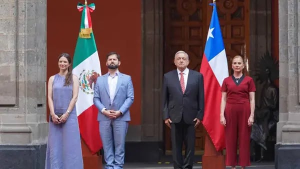 AMLO se reúne con el presidente de Chile, Gabriel Boric, en Palacio Nacionaldfd