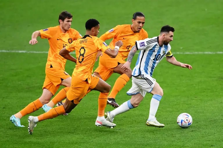 Lionel Messi contra Holanda en el Mundial de Qatar 2022. dfd