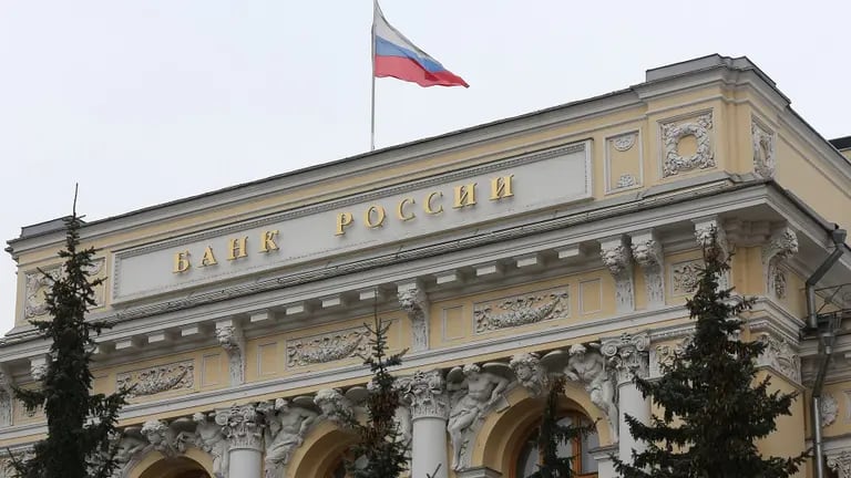 El Banco de Rusia elevó su tasa de interés clave al 20% desde el 9,5%.Fuente: Bloombergdfd
