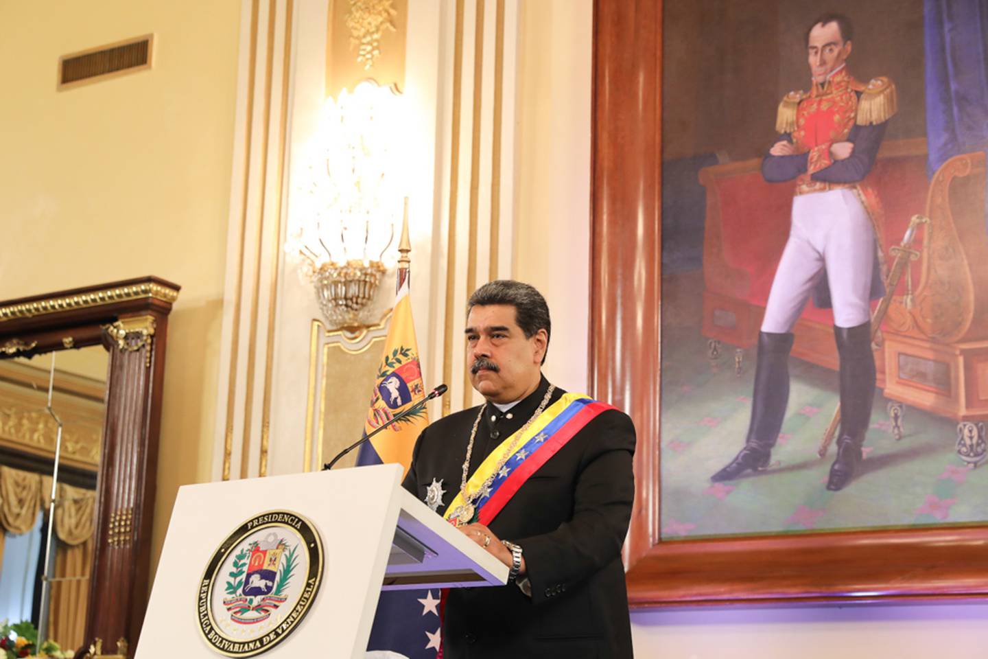 Nicolás Maduro desde el Palacio de Miraflores / Prensa Presidencial