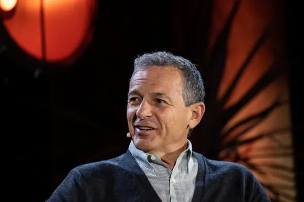 Bob Iger, chief executive officer of Walt Disney Co., speaks during the Wall Street Journal Tech Live conference in Laguna Beach, California, U.S., on Tuesday, Oct. 22, 2019.