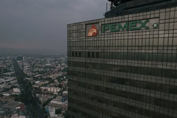 La torre ejeutiva de Petróleos Mexicanos (Pemex) en la Ciudad de México.