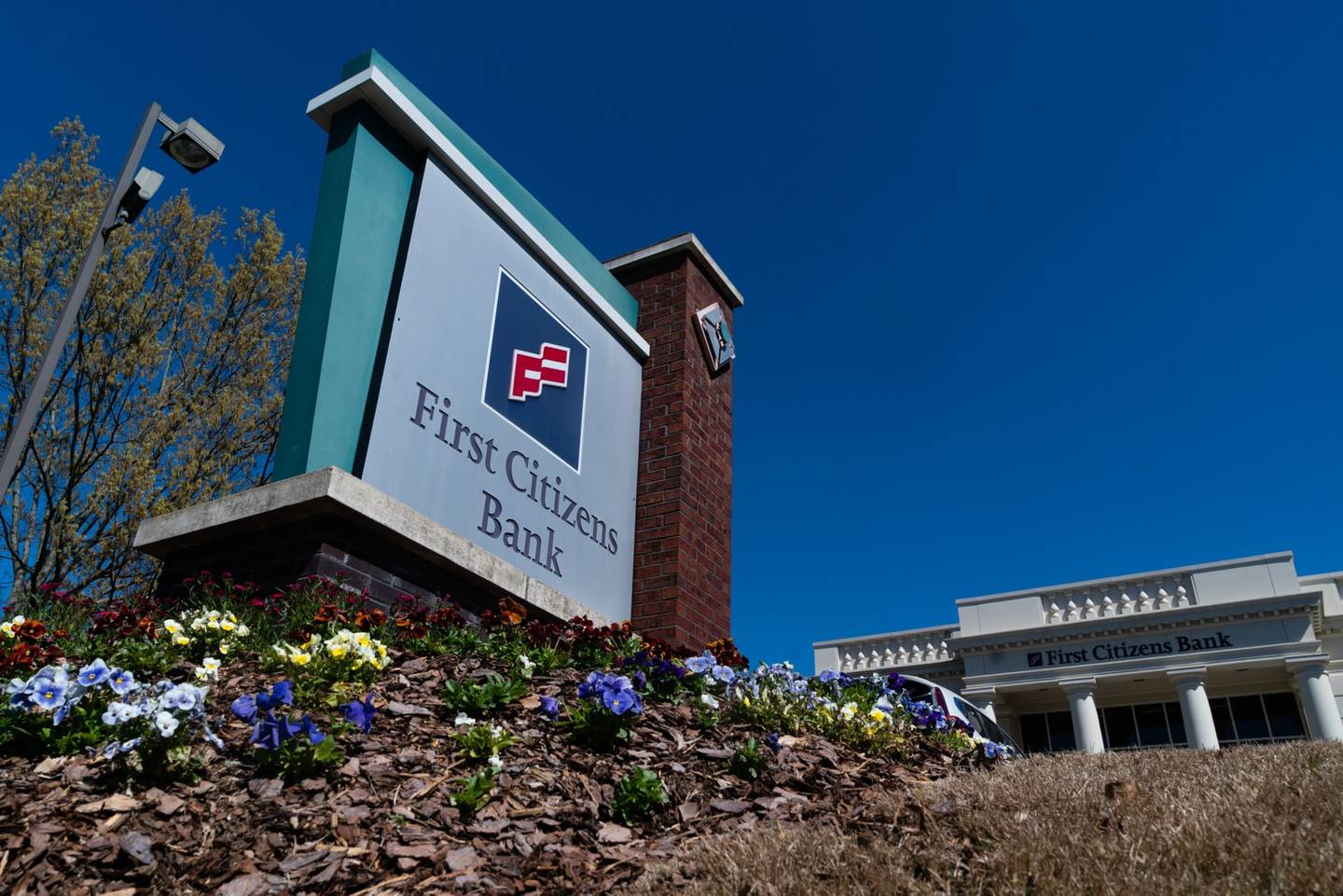 A First Citizens Bank branch in Alpharetta, Georgia, US, on Thursday, March 23, 2023.