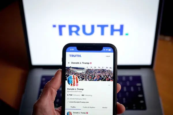 El producto estrella de Trump Media & Technology Group es la red social Truth Social.
