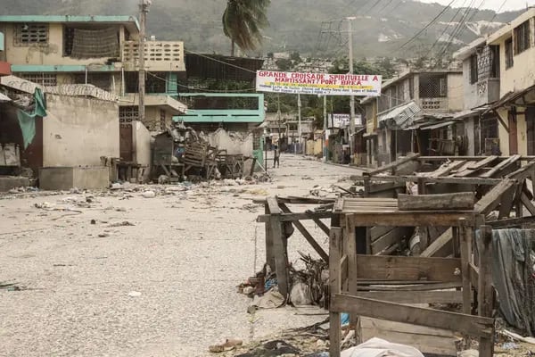 Imagen del barrio Martissant, en Haití.