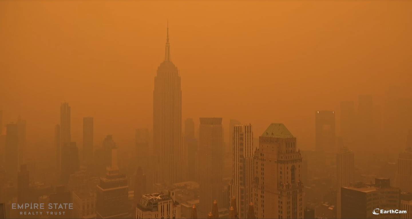 Photos: New York City Engulfed In Smoke From Canada Wildfires