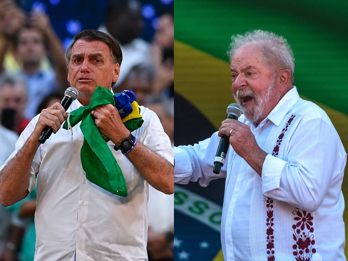 Jair Bolsonaro y Luiz Inácio Lula da Silva