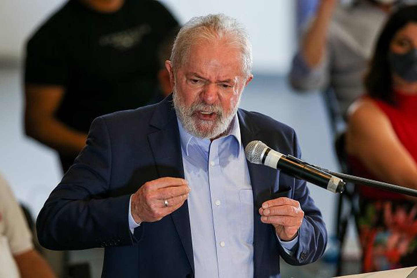 Lula Da Silva in March 2021 after his conviction on corruption charges was annulled.dfd