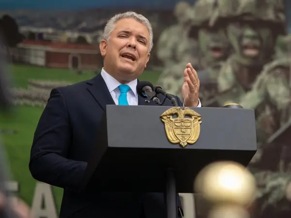 Iván Duque, presidente de Colombia, aseguró que el flujo de migrantes se ha agravado con la pandemia. Foto: Presidencia