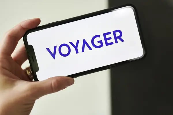 El logo de Voyager Digital Ltd.