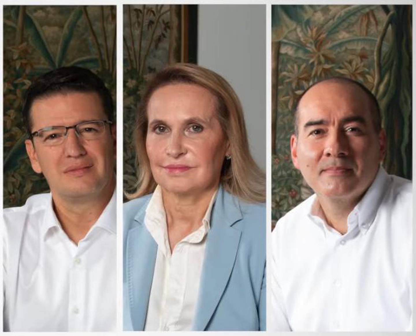 Candidatos a la Fedecafé destaparon sus cartas: ¿qué priorizarán los cafeteros? De izquierda a derecha: Germán Bahamón, Sandra Morelli y Santiago Pardo
