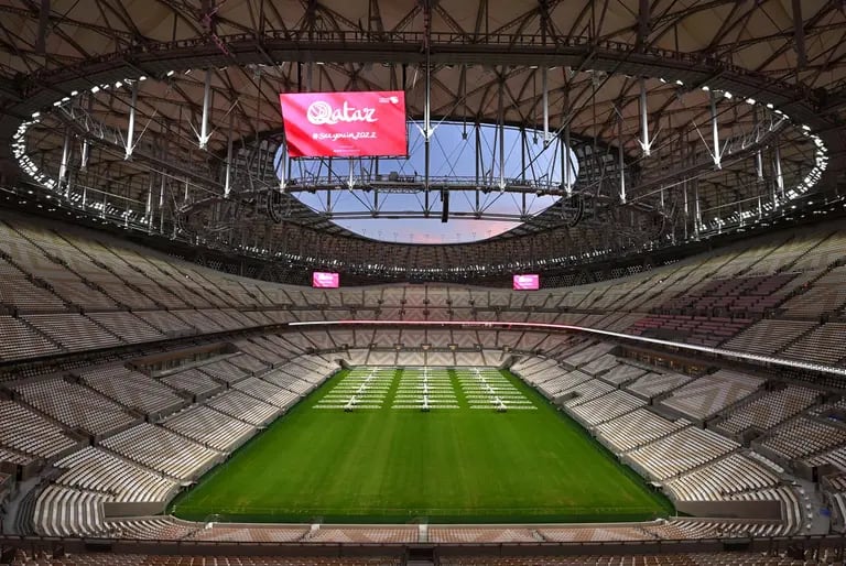 Vista general del estadio Lusail sede de la final de la Copa Mundial de la FIFA 2022, en Doha, Qatar. (Foto de Shaun Botterill/Getty Images) dfd