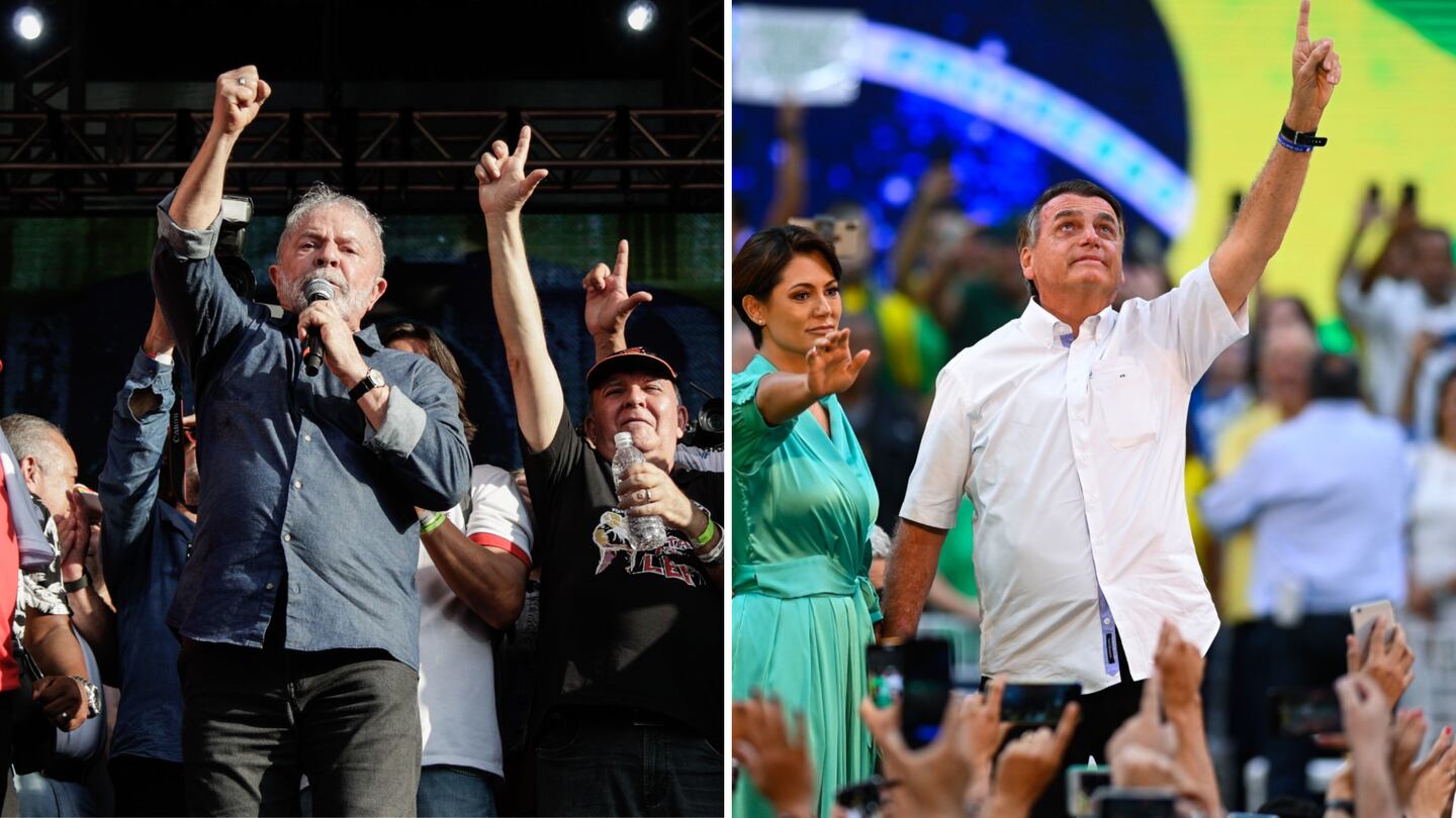 The Brazilian elections will be held on October 2 amid a tense atmosphere that has led Human Rights Watch to describe the elections as "a test of enormous importance for democracy", amid attacks on the electoral process by Bolsonaro and polarization between the two political factions. Photos: Bloomberg, composite by Bloomberg Línea