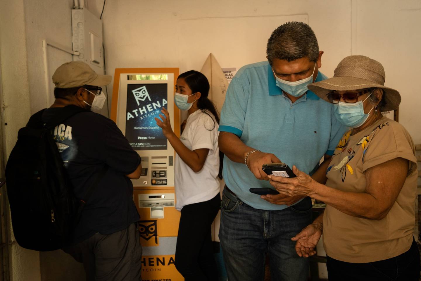 Un cajero automático de Bitcoin en El Salvadordfd