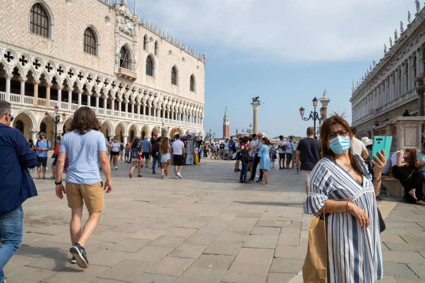 The director of the nonprofit Save Venice said residents would rather keep visitors near the iconic Piazza San Marco (above) so resident can enjoy the rest of the city. Photographer: Giulia Marchi/Bloombergdfd