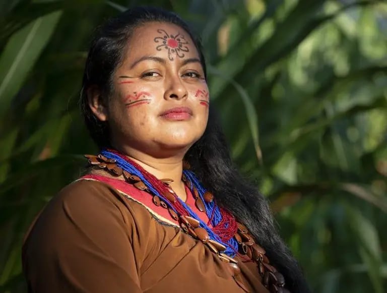 Alexandra formó en 2017 la guardia indígena para monitorear y frenar las actividades ilegales dentro de su territorio.dfd