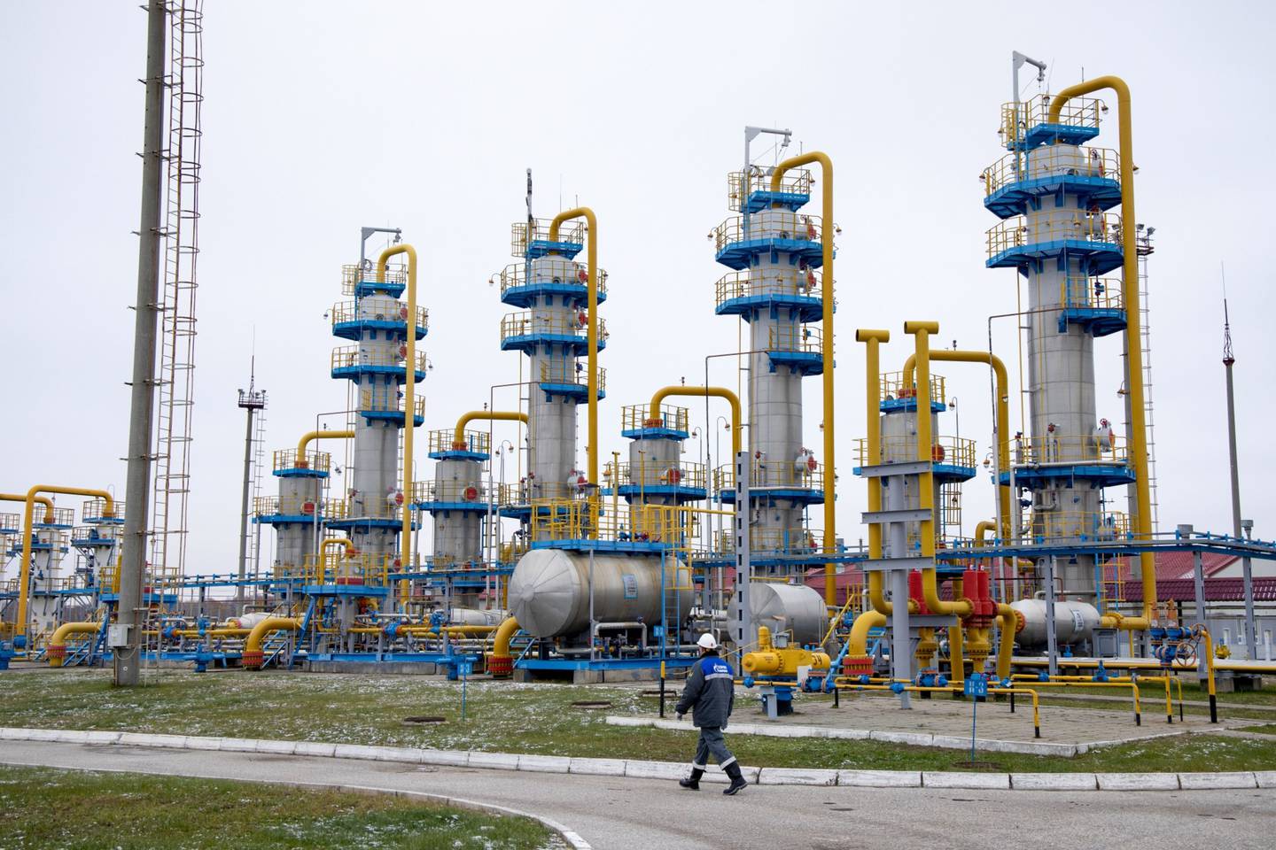 Imagen de un gasoducto de Gazprom