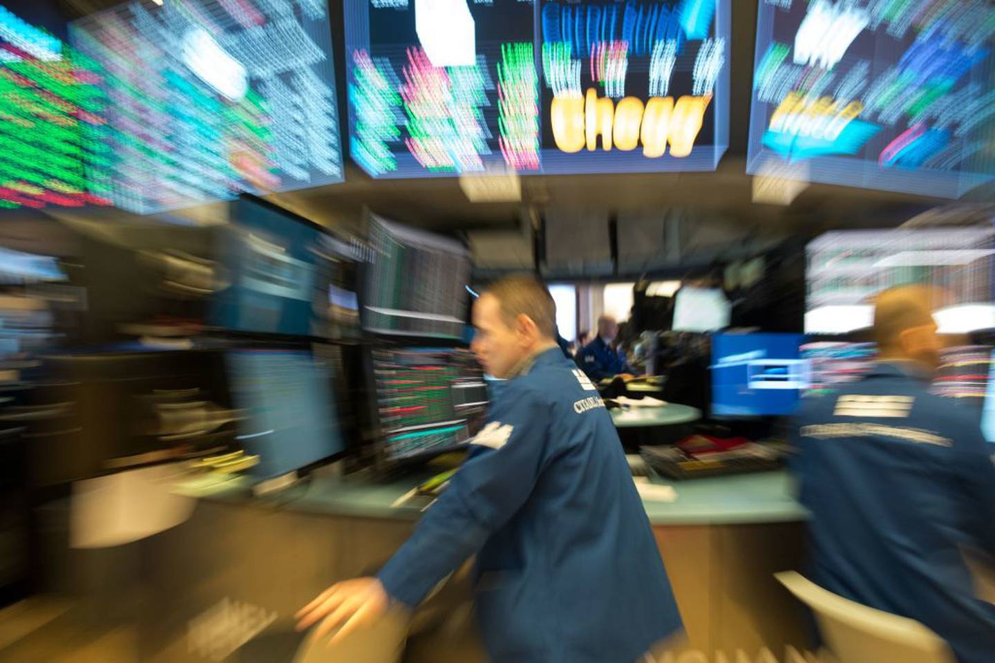Traders en el NYSE.