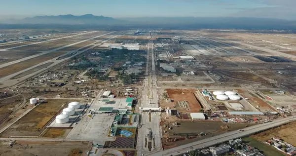 Terminal de combsutibles y distribución del Aeropuerto Internacional Felipe Ángeles (Cortesía: AIFA)