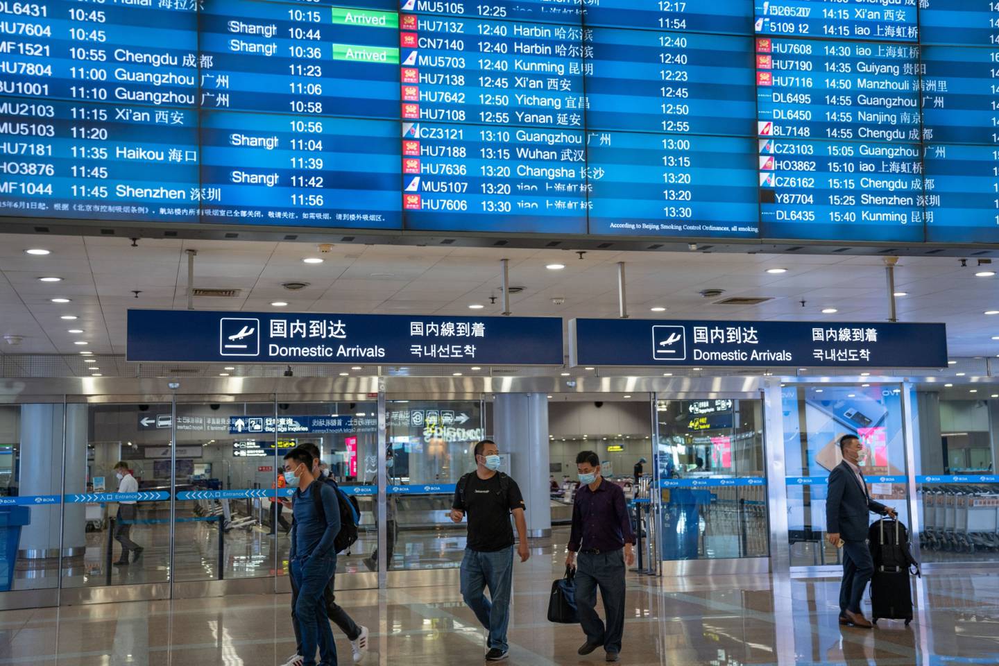 Pekín vuelve a recibir vuelos internacionales