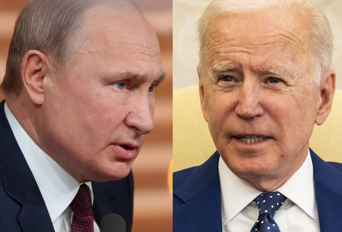 Vladimir Putin and Joe Biden Source: Doug Mills/Bloomberg
