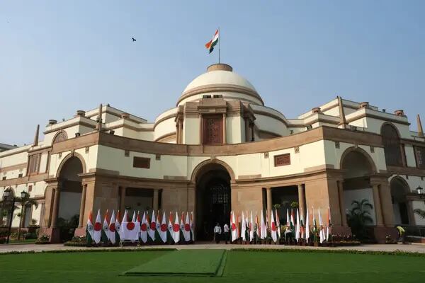 Hyderabad House en Nueva Delhi, India, el sábado 19 de marzo de 2022.