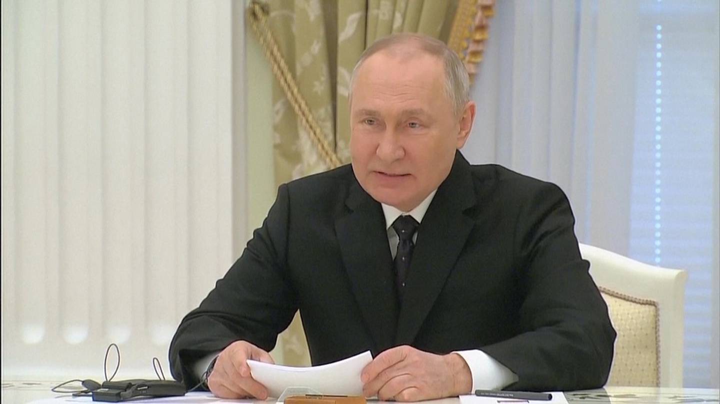 Putin dice que la cooperación entre China y Rusia “tiene una gran importancia para la estabilización de la situación internacional”.Fuente: Bloomberg