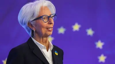 A presidente do Banco Central Europeu, Christine Lagarde: inflação continua a subir na zona do euro