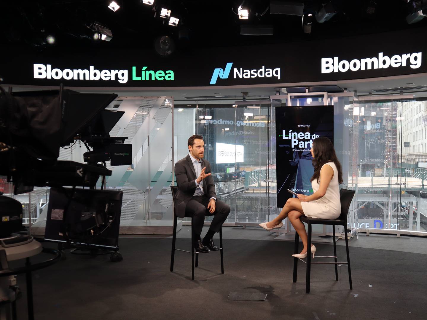 Thiago Lofiego, head of Equity Research for Metals at Bradesco BBI, in an interview in New York with Bloomberg Línea's Jimena Tolama.