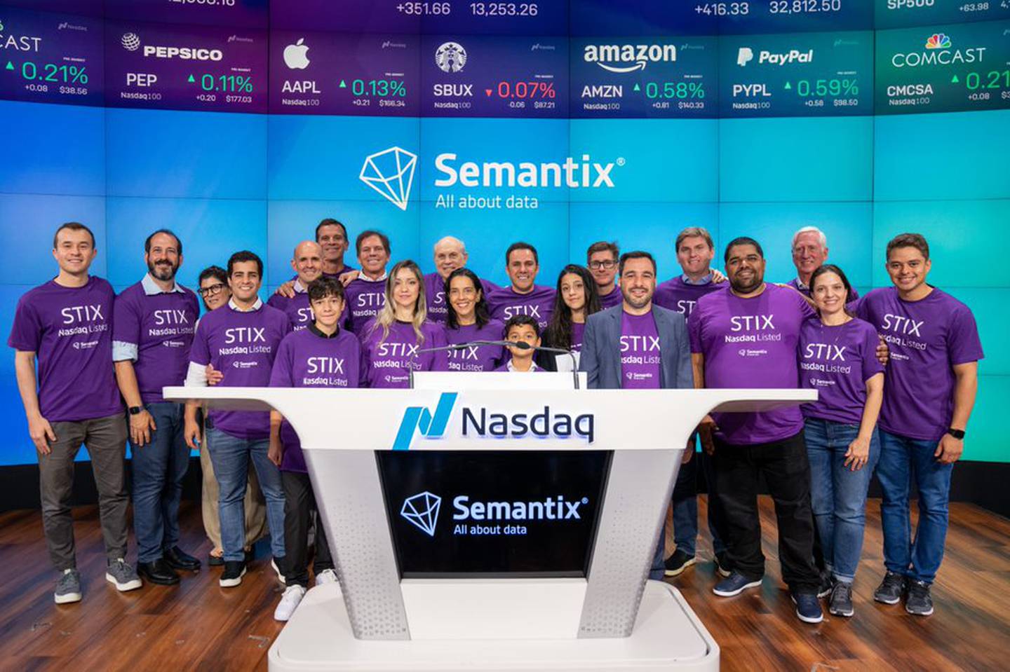 Staff Brazilian company Semantix at its debut on Nasdaq after merging with Alpha Capital in August 2022