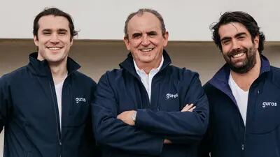 Guros' founders Javier Gironella, Juan Gironella y Juan Ma Gironella. (JIMENA ZAVALA)