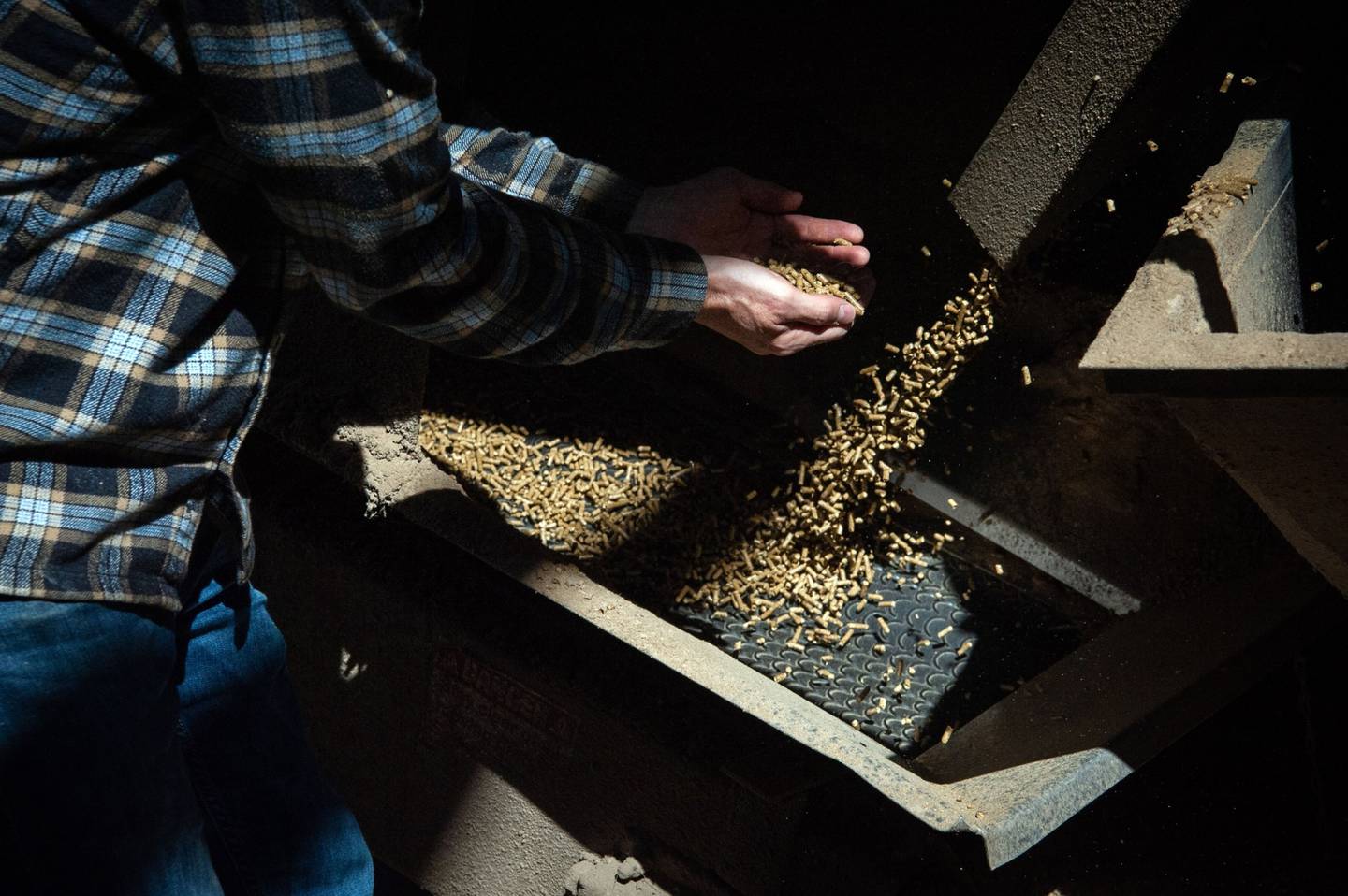 Pellets de soja fabricados en una planta de procesamiento de Greenwood, Mississippi. Fotógrafo: Rory Doyle/Bloomberg