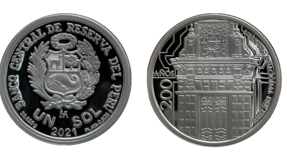 BCR emite moneda de un sol alusiva a 200 años de Biblioteca Nacional de Perú