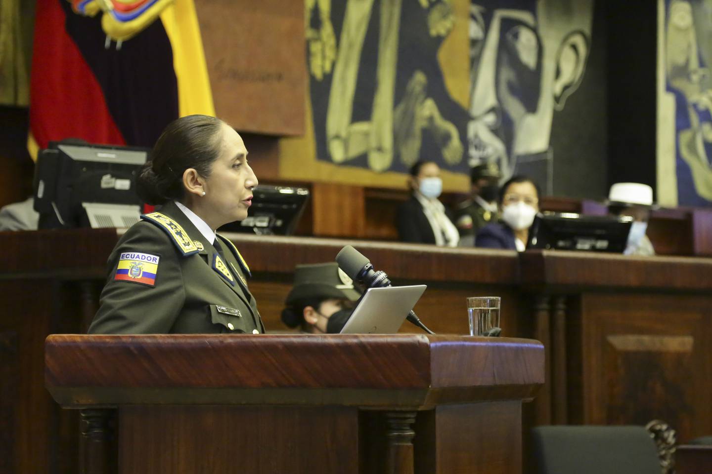 La comandante Varela durante una intervención en la Asamblea Nacional.