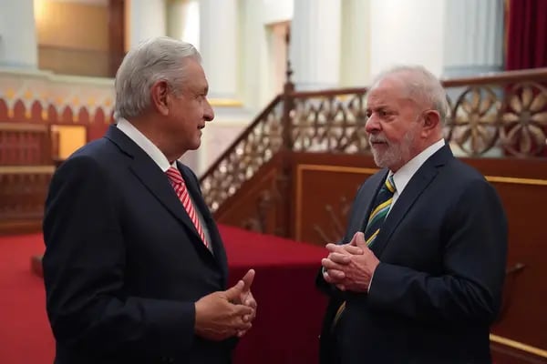 AMLO recibió en Palacio Nacional al presidente electo Lula da Silva el pasado 2 de marzo en Palacio Nacional. (Cortesía: Presidencia)