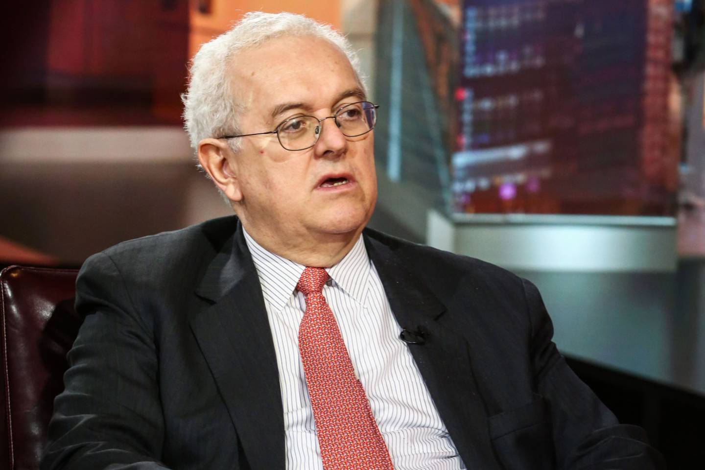 Ocampo durante una entrevista con Bloomberg en New York, abril 5, 2017.