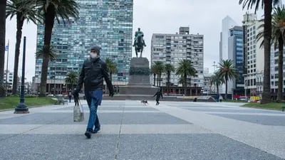 La Plaza de la Independencia en Montevideo.